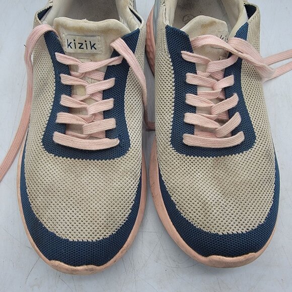 Kizik Athens Bahama Hands Free Womens 9.5 Athletic Shoes Gray Pink Blue Casual - Picture 10 of 13